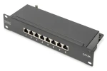 Digitus čierna / Patch panel / 10" / CAT6A tienený / 8 portov / 1U (DN-91608S-EA)