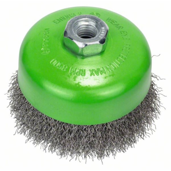 Bosch Accessories Wire cup brush, stainless 100 mm, 0,3 mm, 8500 U/ min, 14 2608622103 1 ks; 2608622103