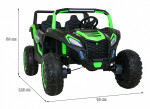 Mamido Elektrické autíčko Buggy UTV 24V 4x200W zelené