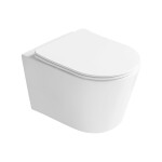 MEXEN - Rico Závesná WC misa Rimless Tornado vrátane sedátka s slow slim, duroplast, biela lesk 3072L4000T