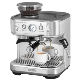 Sencor SES 6010SS strieborná / Pákový kávovar / 1770W / 15 bar / 2.3 l / napeňovacia tryska (8590669318155)