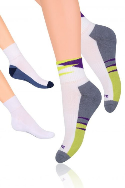 Športové ponožky Steven art.040 šedá světlá melanž 41-43