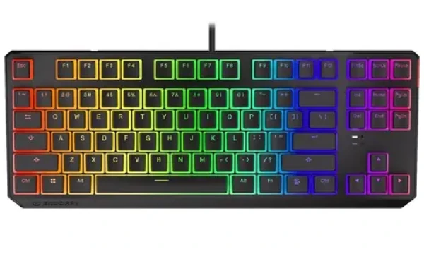 Endorfy Thock TKL Pudding Red čierna / Herná klávesnica / mechanická / TKL / Kailh Red / US layout / 1.8m (EY5A006)