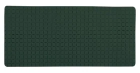 MSV QUADRO Premium protišmyková podložka do vane tmavo zelená / SBS kaučuk / 36 x 76 cm