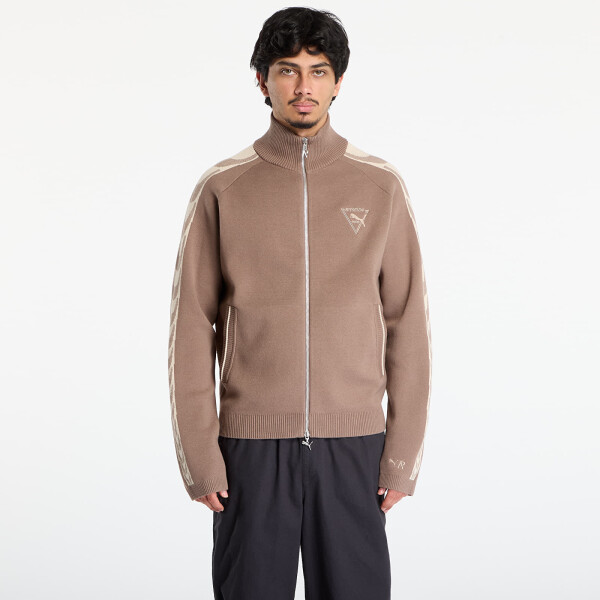 Bunda Puma x REPRESENT T7 Knit Jacket Pine Bark L