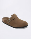 Birkenstock Boston Soft Footbed Suede Leather Dark Tea Tonal FB 43