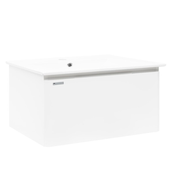 Kúpeľňová skrinka s umývadlom Naturel Ancona 100x45x46 cm biela lesklá ANCONA2100DVB ANCONA2100DVB