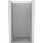 MEXEN/S - Lunar-B sprchové dvere krídlové ľavé 80, transparent, nikel kartáčovaný 832-080-000-97-00-L