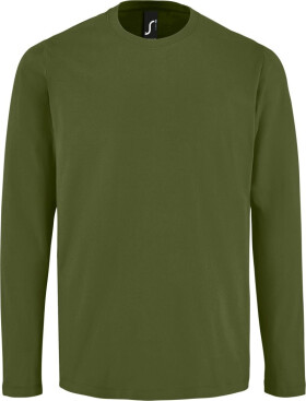SOL'S Imperial LSL Men Pánske tričko s dlhým rukávom 25.2074 tmavá khaki dark khaki S