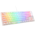 Ducky One 3 Aura TKL Gateron Baby Kangaroo biela / herná klávesnica / mechanická / drôtová USB-C / US (DKON2187ST-KUSPDAWWWWG1)
