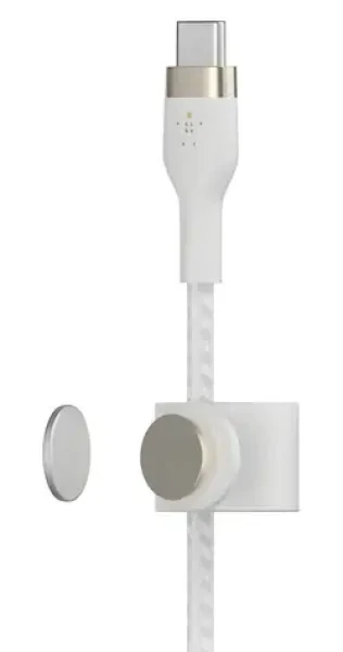 Belkin BOOST CHARGE Pre Flex / Kábel / USB-C na Lightning / Silikónový (CAA011BT2MWH)