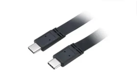 Akasa USB-C 3.1 Gen2 (M) - USB-C 3.1 Gen2 (M) 1m čierna / Slim / 10Gbps (AK-CBUB46-10BK)