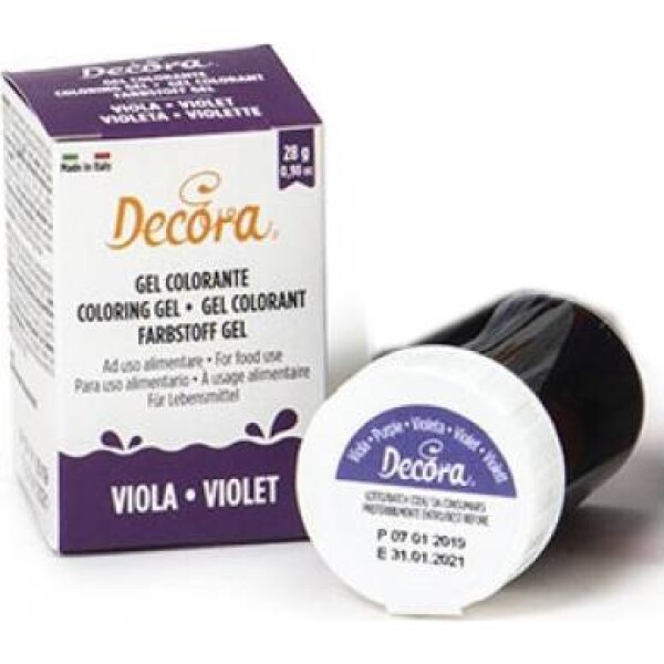 Gélová farba fialová 28 g - Decora - Decora