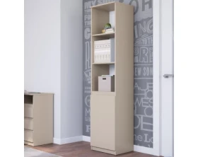 Regál s dvierkami Carlos, béžový kašmír, šírka 40 cm%