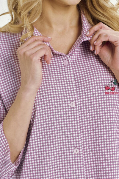 Taro Joliee 3436 3/4 S-XL Z25/26 dámska košeľa bez gombíkov Růžová S