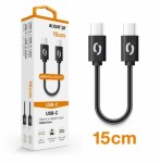 Aligator POWER Dátový kábel USB-C - USB-C 15cm čierna (DATKP44)