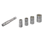 Wolfcraft sada nástavcov pre nástrčný kľúč, 1/4 (6,3 mm), 5-dielna, 2413000; 2413000