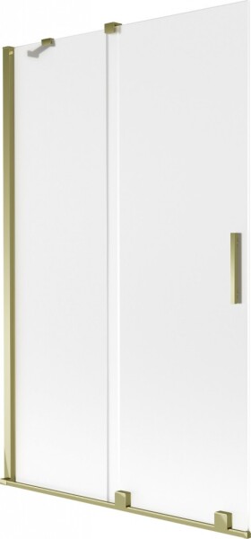 MEXEN/S - Velar dvojkrídlová posuvná vaňová zástena 110 x 150, dekor, zlatá 896-110-000-31-50