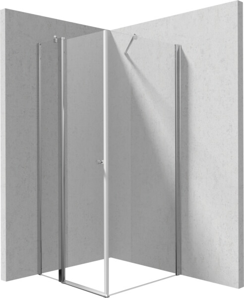 DEANTE/S - Sprchovací kút pevná stena 100, výklopné dvere 90 KTSU041P+KTS_030P KERRIA/0354