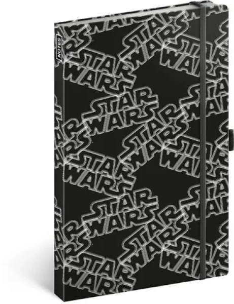 Presco Group Notes Star Wars Black linajkový / 13 × 21 cm (A-7346)