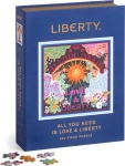 Galison Štvorcové puzzle Liberty: Všetko, čo potrebuješ, je láska a voľnosť