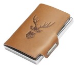 Kožená mini peňaženka Mondraghi Silhouette Classic Deer Caramel