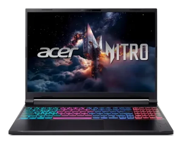 Acer Nitro V 16S čierna / Herný notebook / 16" WUXGA 180Hz / Intel Core 7 240H / 16GB / 1TB SSD / RTX 5060 8GB / W11H (NH.QXCEG.001)