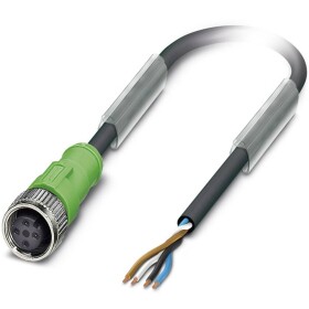 Sensor/Actuator cable SAC-4P- 5,0-280/M12FS BK 1400358 Phoenix Contact; 1400358
