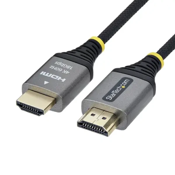 StarTech HDMI kábel 3 m čierna / HDMI kábel / High Speed / 4K 60Hz / HDR10 / Dolby Vision (HDMI2-FLEX-4K60-3M)