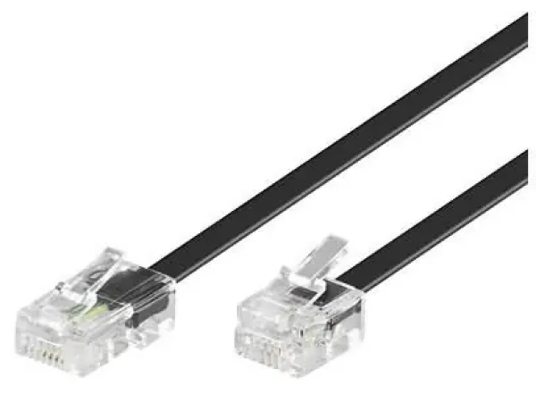 MicroConnect Modulárny kábel RJ11 - RJ45 1m čierna (MPK451S)