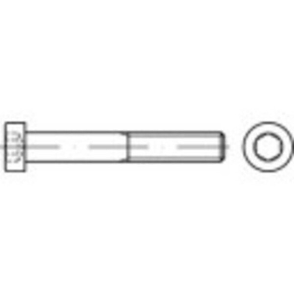 TOOLCRAFT TO-5378370 skrutky s valcovou hlavou M8 40 mm vnútorný šesťhran DIN 7984 nerezová ocel A4 100 ks; TO-5378370