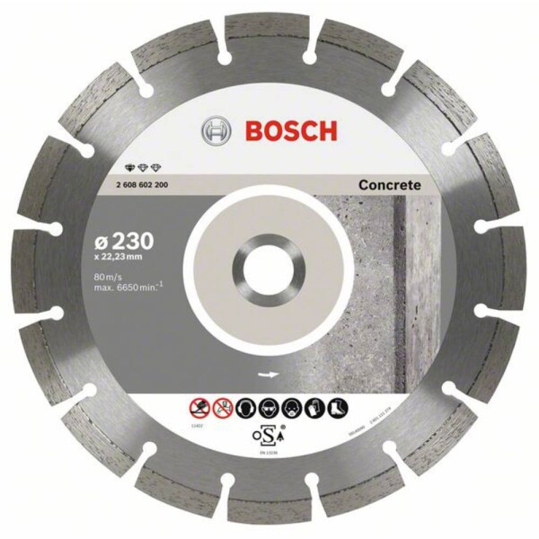 Bosch Accessories 2608603243 diamantový rezný kotúč Priemer 230 mm 10 ks; 2608603243