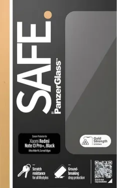 PanzerGlass SAFE pre XIAOMI Redmi Note 13 Pro+ 5G čierna / Tvrdené sklo / UWF