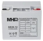 Carspa MHPower GE20-12 / Gélový akumulátor / VRLA GÉL / 12V / 20Ah / Deep Cycle / T1-M5 (GE20-12)