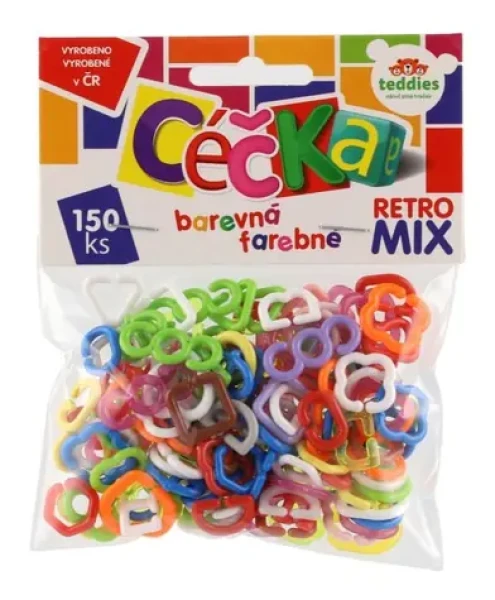 TEDDIES Céčka farebná retro mix