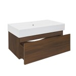 Kúpeľňová skrinka s umývadlom SAT B-Way 80x30x45 cm orech mat BWAY80NUTU2 BWAY80NUTU2