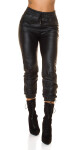 Sexy faux leather pants Jogger Style black