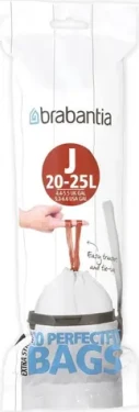 Brabantia PerfectFit Type J Vrecká do odpadkového koša 20-25 L / zaťahovacie / 20 sáčkov (115585)