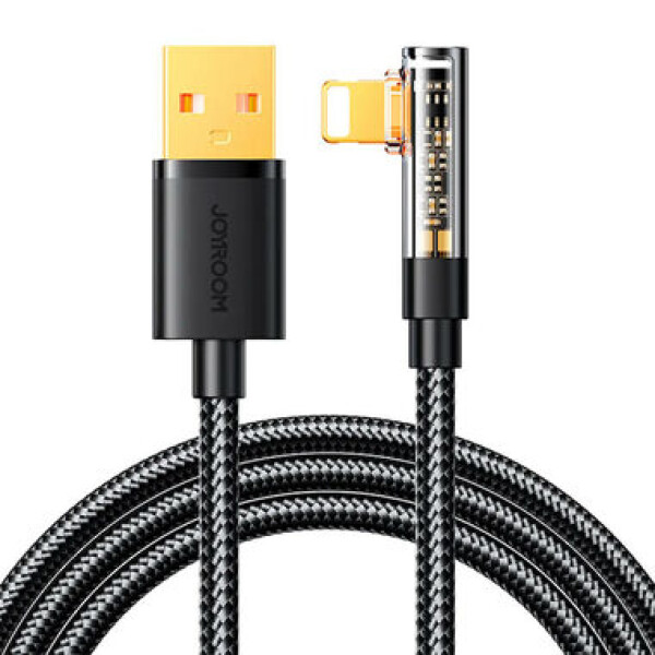 Joyroom S-UL012A6 Uhlový nabíjací kábel USB-A (M) - Lightning (M) 3A 1.2m čierna (S-UL012A6 1.2m Black)