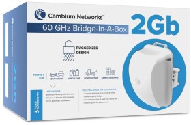 Cambium Networks Cambium Networks 60GHz Bridge in a Box 2Gb with EU cord (C600510C031B)