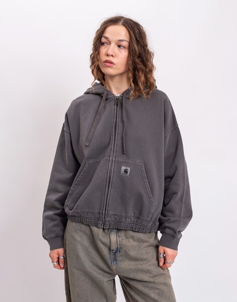Carhartt WIP W' Hooded Hoggard Jacket Black garment dyed M