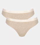 Dámske nohavičky GO Ribbed R Tai C2P - GRAY - sv. béžová M013 - SLOGGI GRAY S