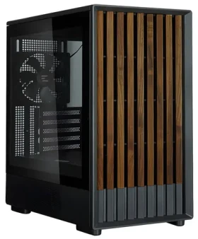Zalman P10 Namu čierna / mATX / 3x 120 mm fan / USB-A 3.2 Gen 2 + USB-C / drevené doplnky / bez zdroja (P10 Namu black)