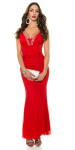 Red-Carpet-Look! Koucla Gown with Rhinestones white