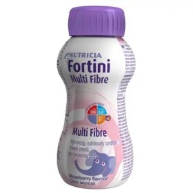 FORTINI Multi fibre pre deti jahoda 200 ml - Fortini Multi Fibre pre deti výživa s jahodovou príchuťou 200 ml