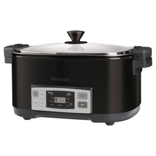 Sencor SPR 5508BK čierna / Pomalý hrniec / 6L / Digitálny displej (8590669308880)