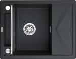 DEANTE DEANTE - Magnetic grafit metalic - Magnetic Granitový drez s odkvapkávačom ZRM_G11A