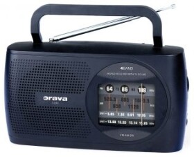 Orava T-120 B / Prenosný rádio prijímač / FM / AM / SW / 2 x 10 W / (T-120 B)