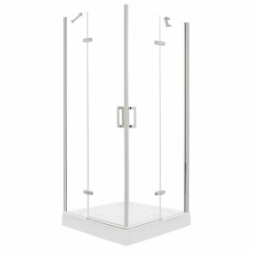 KERRA - Sprchovací kút Flow s vaničkou 90 (chróm) 5907548118462