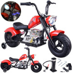 Mamido Detská elektrická motorka Chopper 24V červená